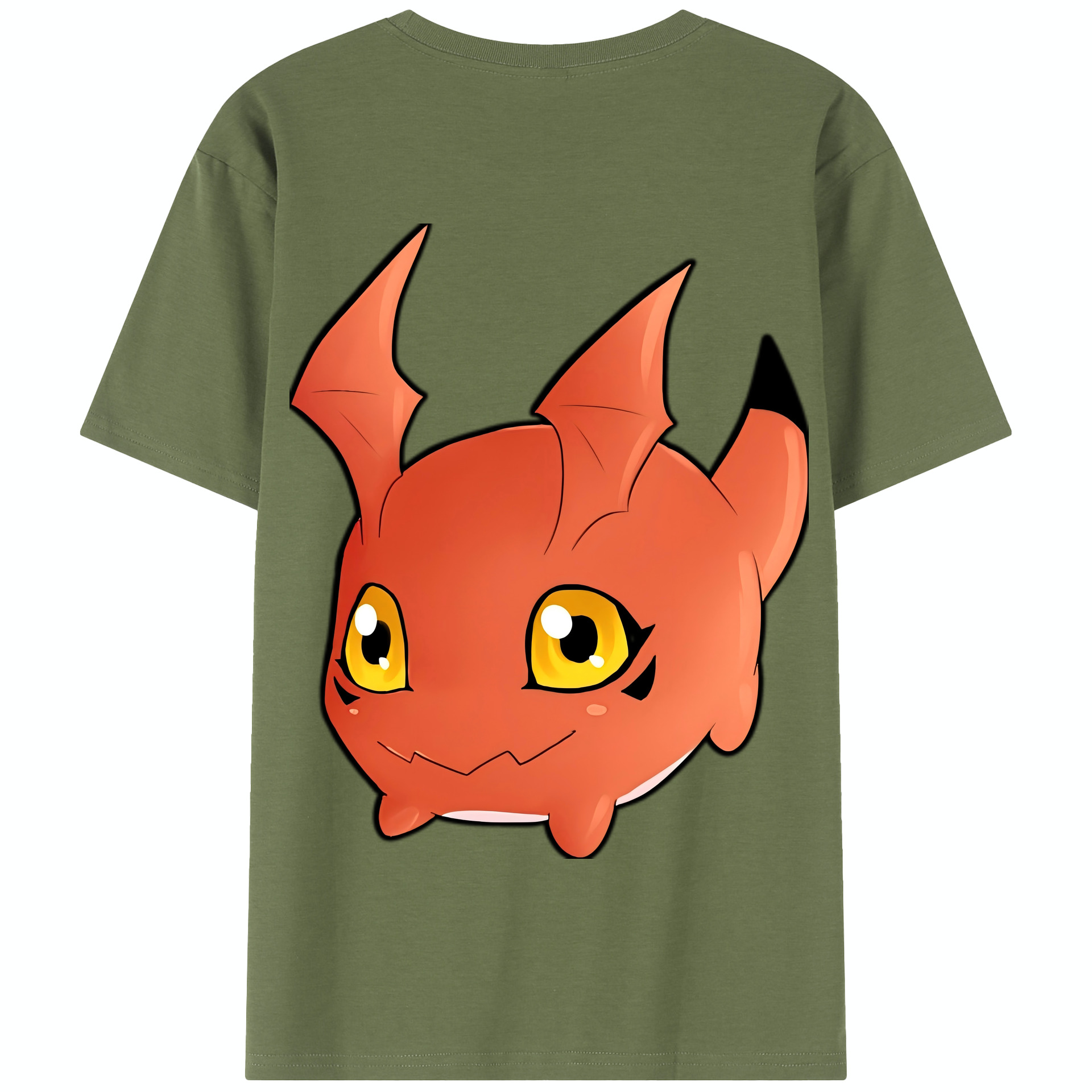 （画像用） Digimon デジタルモンスター/デジモン 綿100％半袖Tシャツ（背面プリント）